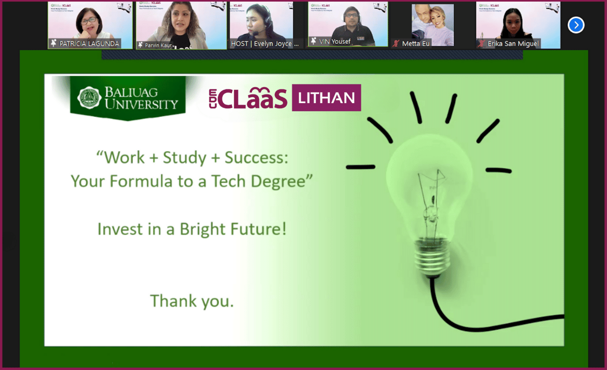 Unlocking the Path to Success: "Work + Study + Success: Your Formula to a Tech Degree" Webinar Equips Graduating High School Students with Valuable In
