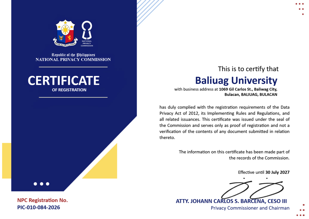 Registration Certificate