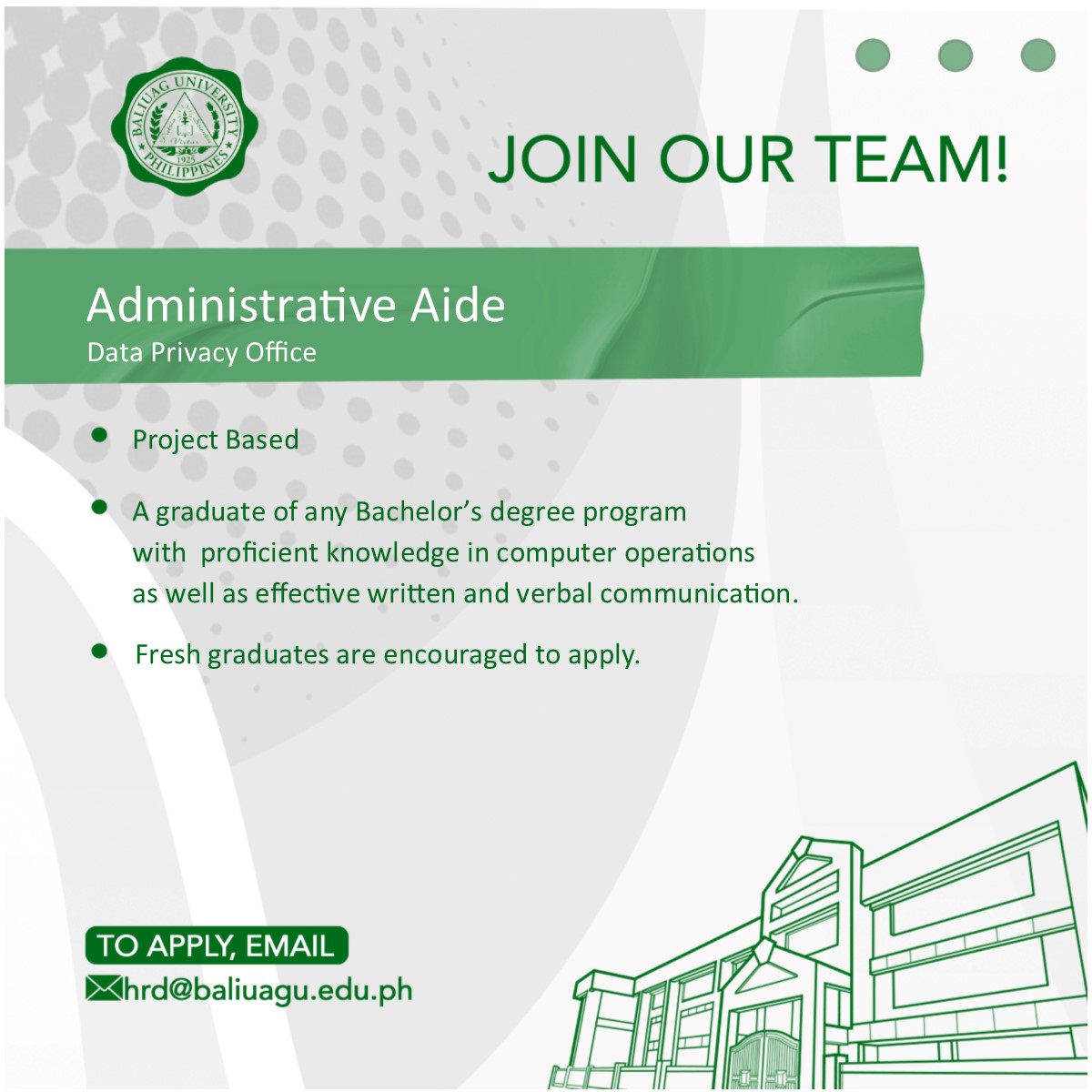Administrative Aide - Data Privacy Office